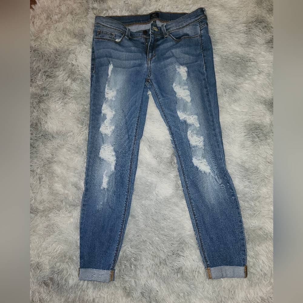 Distressed jeans